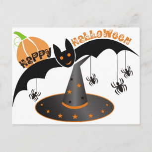 Glückliche Halloween-Postkarten Postkarte