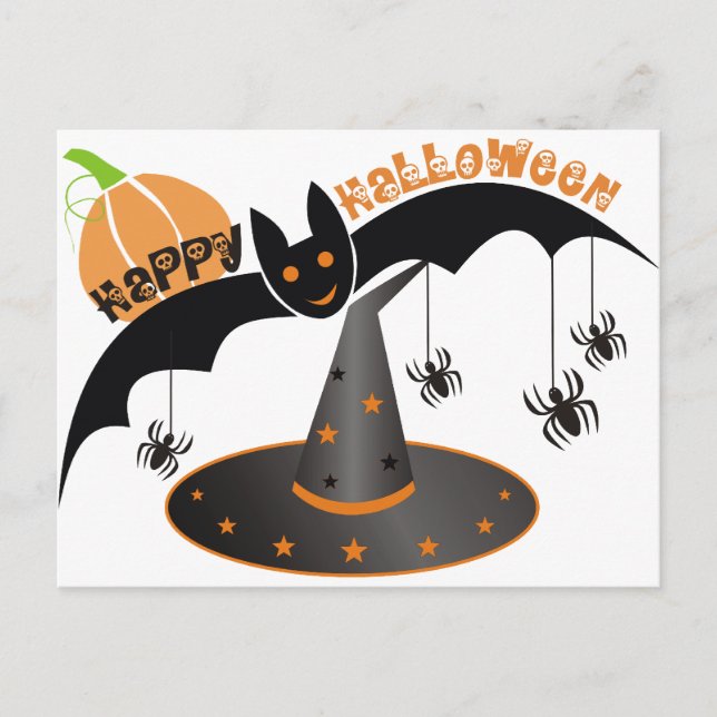 Glückliche Halloween-Postkarten Postkarte (Vorderseite)