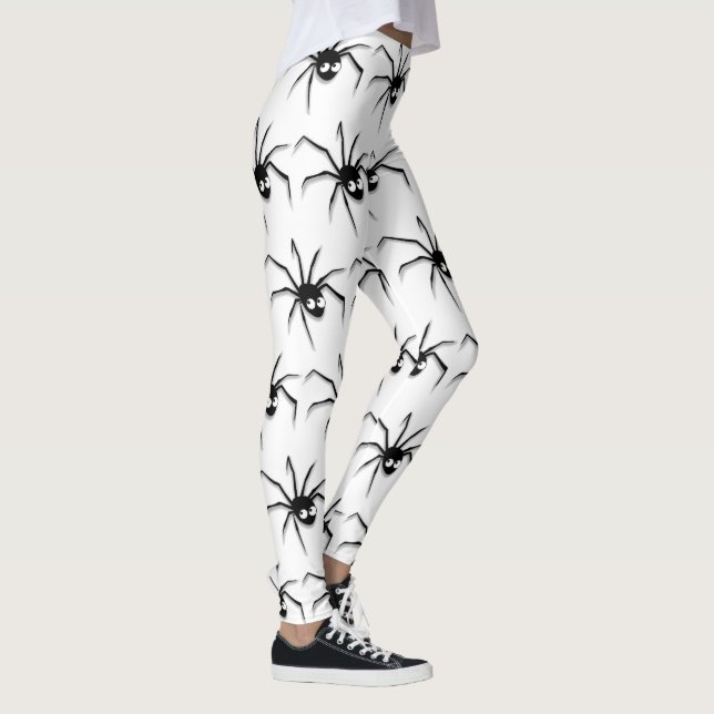 Glückliche Halloween Spooky Spider Leggings (Rechts)