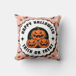 Glückliche Halloween-Tricks oder Drohungen Kissen