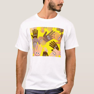Glückliche Handtapete T-Shirt