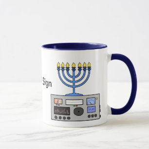 Glückliche Hanukah Schinken-Radio-Tasse Tasse