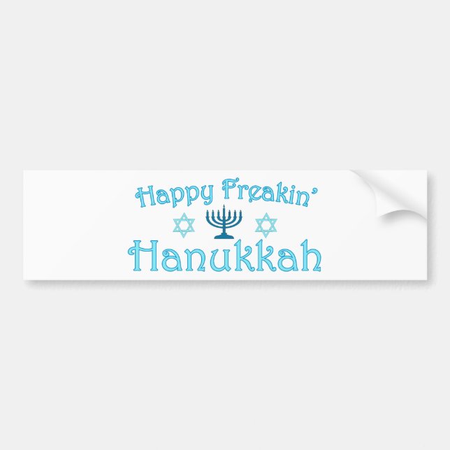 glückliche hanukkah autoaufkleber (Vorne)