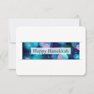 glückliche hanukkah (bokeh) einladung
