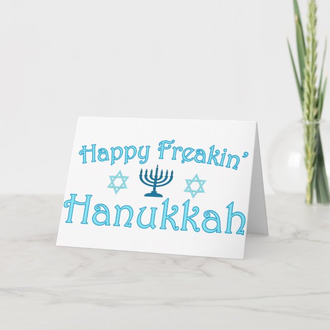 glückliche hanukkah feiertagskarte (Vorderseite)