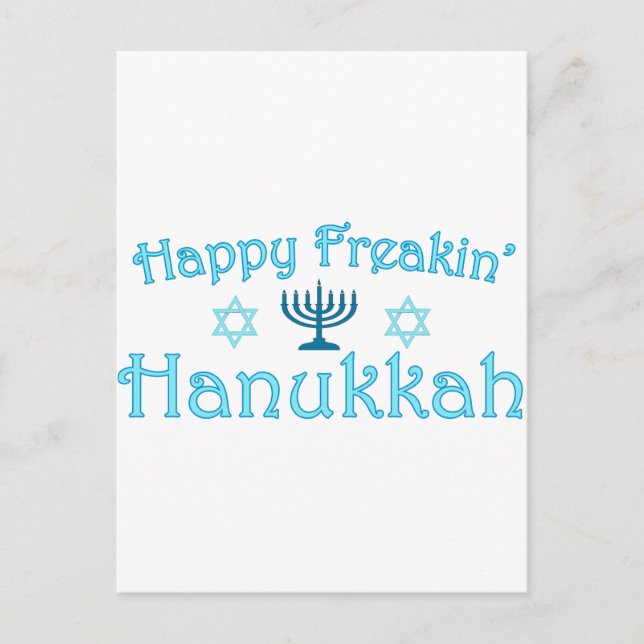 glückliche hanukkah feiertagspostkarte (Vorderseite)