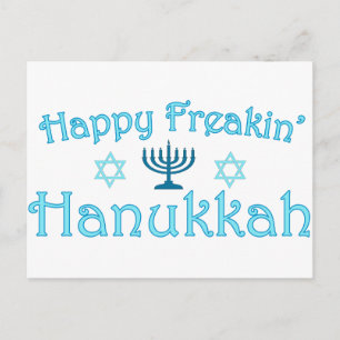 glückliche hanukkah feiertagspostkarte
