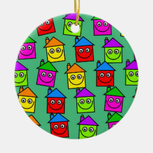 Glückliche Haus-Tapete Keramikornament