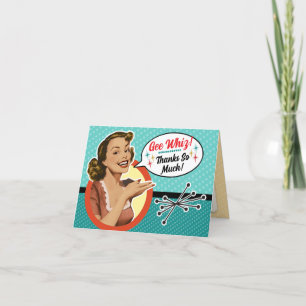 Glückliche Hausfrau-Junggesellinnenabschied Danksa Dankeskarte