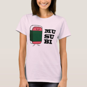 Glückliche hawaiische Musubi Spam-Sushi Nori T-Shirt