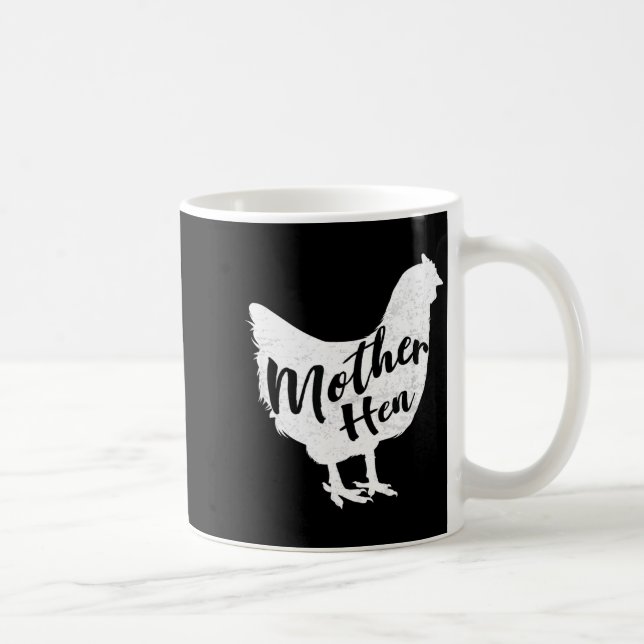 Glückliche Henne frohen Muttertag süße Hühner Gesc Kaffeetasse (Rechts)