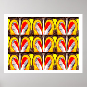 Glückliche Herzen Poster