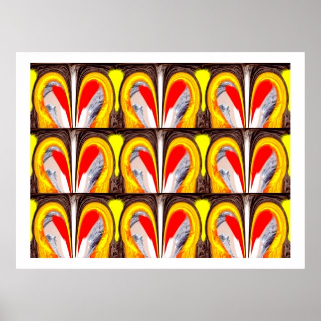 Glückliche Herzen Poster (Vorne)