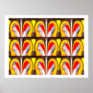 Glückliche Herzen Poster