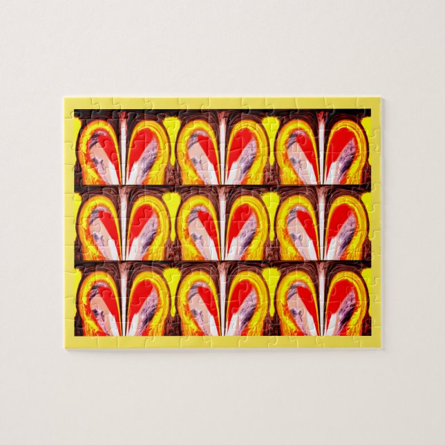 Glückliche Herzen Puzzle (Horizontal)