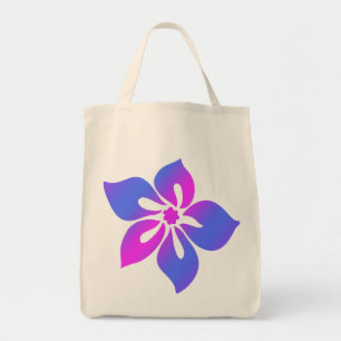 Glückliche Hibiskus-Lebensmittelgeschäft-Tasche Tragetasche