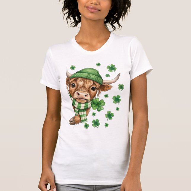 Glückliche Highland-Kuh T-Shirt (Vorderseite)