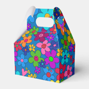 Glückliche Hippie-Gänseblümchen Geschenkschachtel