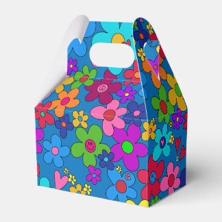 Glückliche Hippie-Gänseblümchen Geschenkschachtel