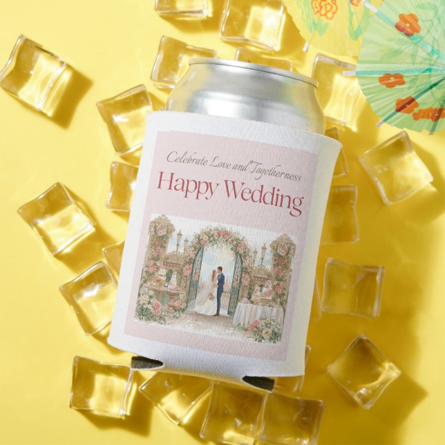 Glückliche Hochzeit Dosenkühler (In Situ Sommer)