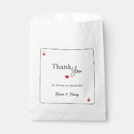 Glückliche Hochzeit in Liebe Geschenktütchen