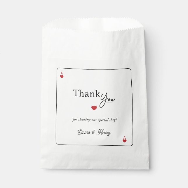 Glückliche Hochzeit in Liebe  Geschenktütchen (Vorderseite)