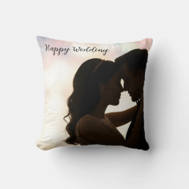 glückliche Hochzeit Kissen