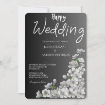 Glückliche Hochzeit Romantische Florale Hochzeit