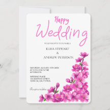 Glückliche Hochzeit Romantische Florale Hochzeit
