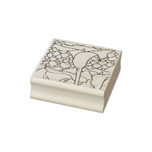 Glückliche hohle SchildkröteCallalilie Gummistempel