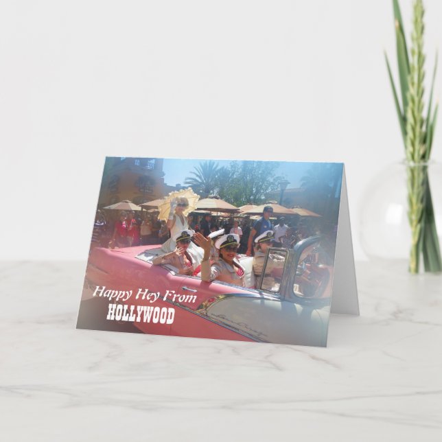 Glückliche Hollywood-Gruß-Karte! Karte (Vorderseite)