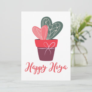 Glückliche Hoya Süße Liebe Valentinstag Romantisch Feiertagskarte