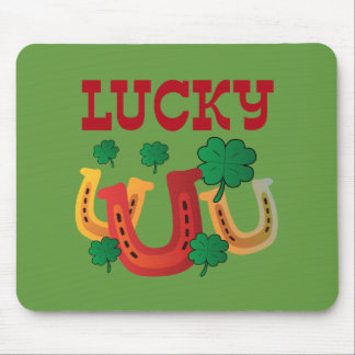 Glückliche Hufeisen Mousepad