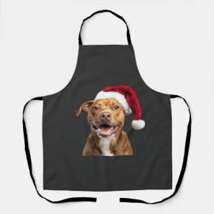 Glückliche Hunde an Weihnachten Lustige Hunde Clas Schürze