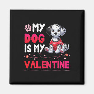 Glückliche Hundemutter Vater Mein Dalmatiner Hund Magnet