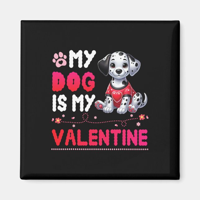 Glückliche Hundemutter Vater Mein Dalmatiner Hund  Magnet (Vorne)
