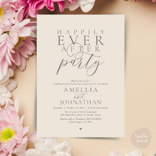 Glückliche Immer Nach Der Party Hochzeit Flitterwo Einladung