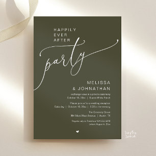 Glückliche Immerwährend-Party-Romantik-Hochzeitsem Einladung