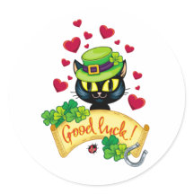 Glückliche irische Katze!