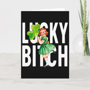 Glückliche irische St. Patrick's Day lustige Zitat Karte