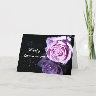 Glückliche Jahrestags-Rose Karte