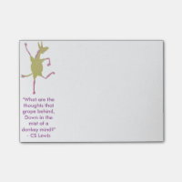 Glückliche Jennets-Esel-Post-Itanmerkungen