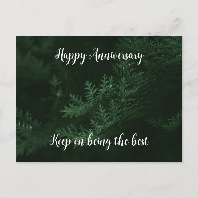 Glückliche Jubiläumspostkarte Postkarte (Vorderseite)