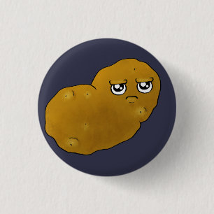 Glückliche Kartoffel Button