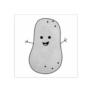 Glückliche Kartoffel Gummistempel