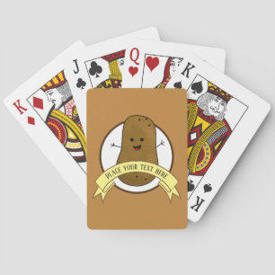 Glückliche Kartoffel Personalisiert Spielkarten