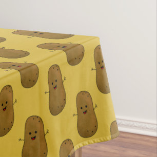 Glückliche Kartoffel Tischdecke