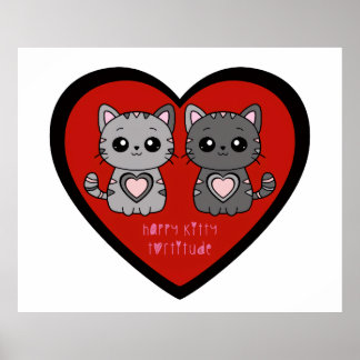 GLÜCKLICHE KATZE 1 POSTER