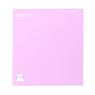 Glückliche Katze 5,5" x 6" Notizblock - 40 Seiten
