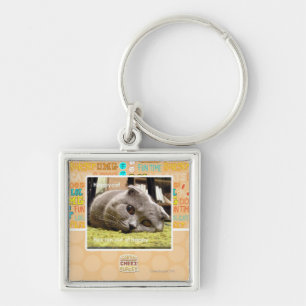 Glückliche Katze, aus glücklichem heraus Schlüsselanhänger